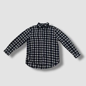 Brandy Melville Navy Checkered Button Up